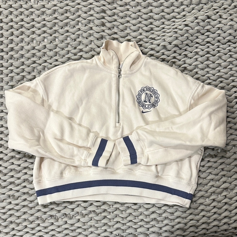 Nike Cream Quarter-Zip Sweatshirt Engineered For The World